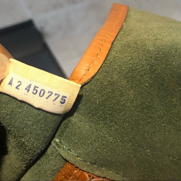 Vintage Dooney and Bourke Over Under Bag, Green - Picture 11 of 12